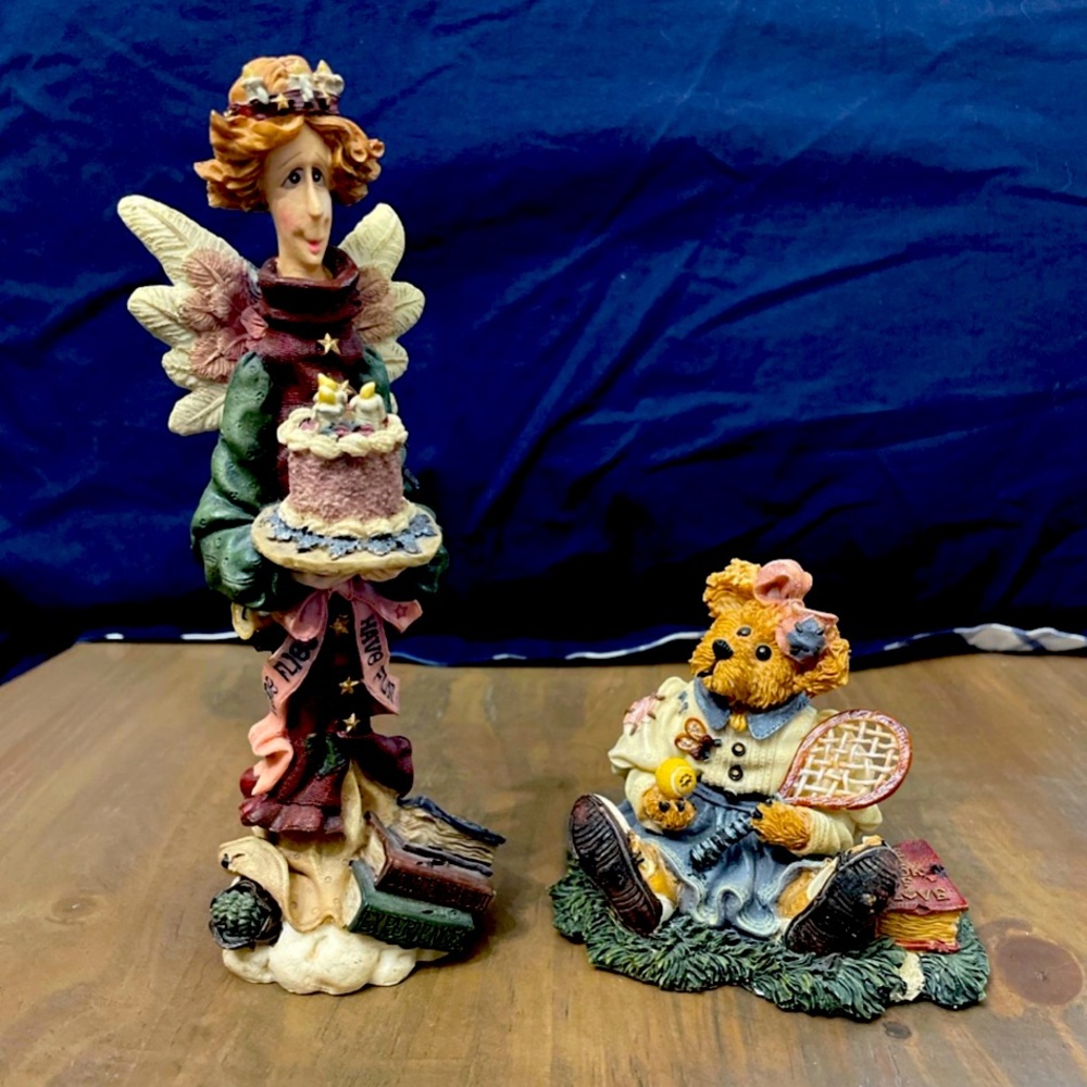 Boyds Bears & Friends Chrissie and Beatrice the Birthday Angel